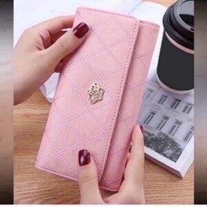 New Metal Decor Long Wallet